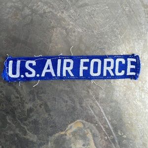 U.S. AIR FORCE blue tape patch, vintage